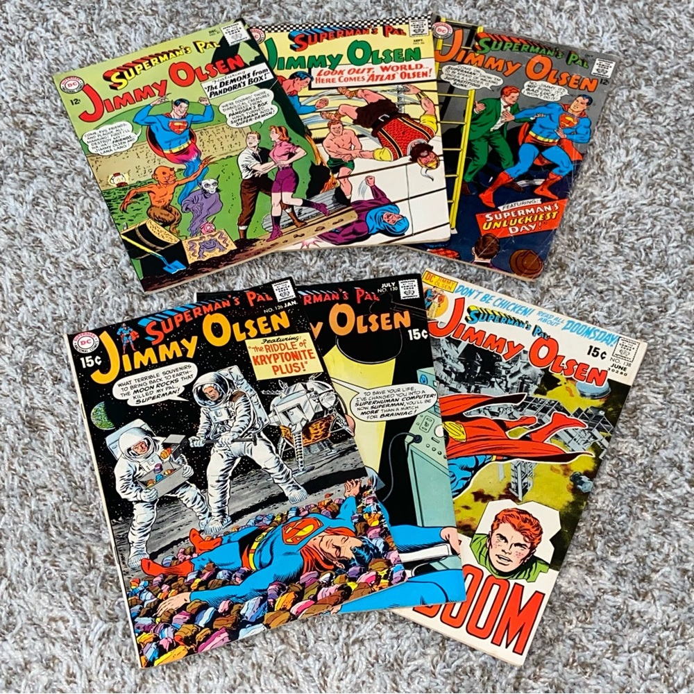 VINTAGE DC COMICS Superman’s Pal Jimmy Olsen Comics Silver/Bronze Age Lot Of 6ea